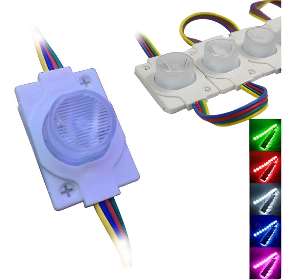 Tek Lensli Modül Led RGB 1.5w (10 Adet)