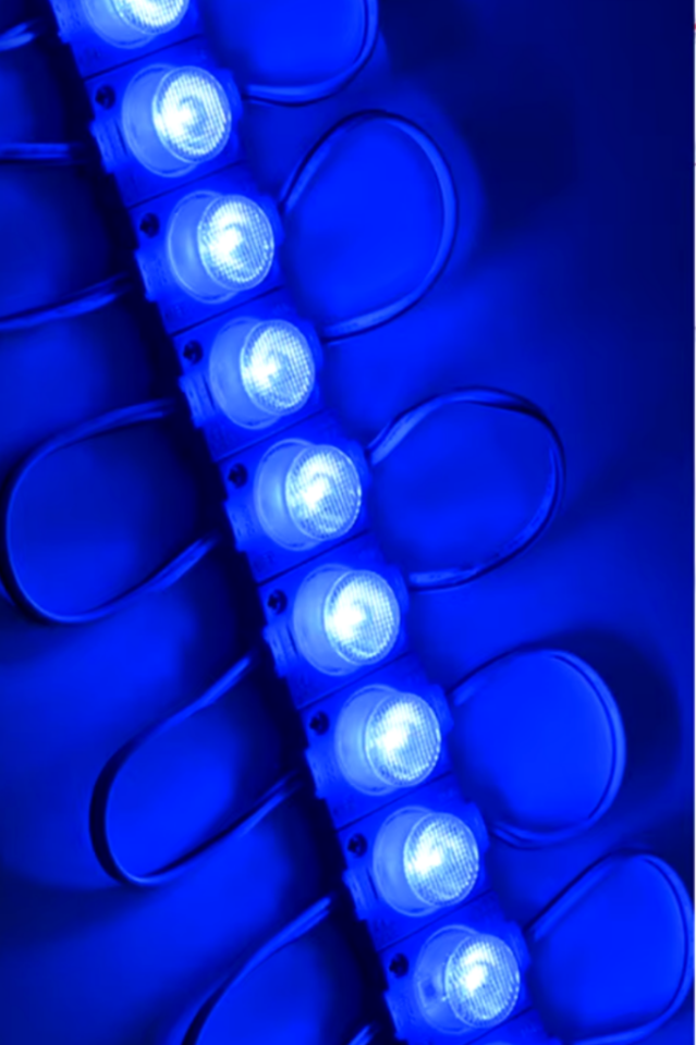 Tek Lensli Modül Led Mavi 1.5w (10 Adet)