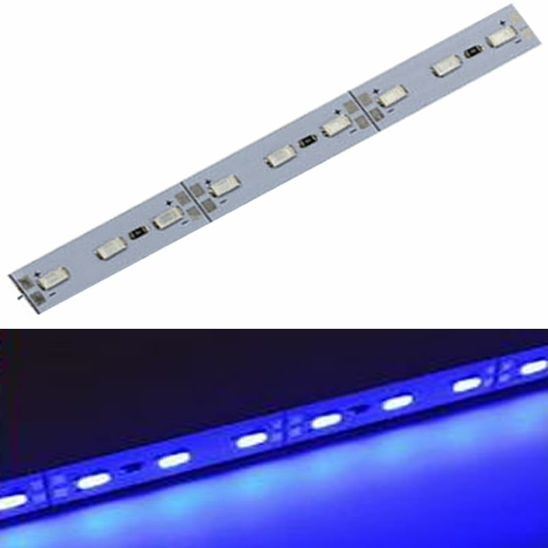 12 Volt 5630 Ledli Led Bar Alüminyum Çubuk 72 Ledli Mavi
