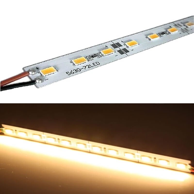 12 Volt 5630 Ledli Led Bar Alüminyum Çubuk 72 Ledli Gün Işığı (10 Adet)