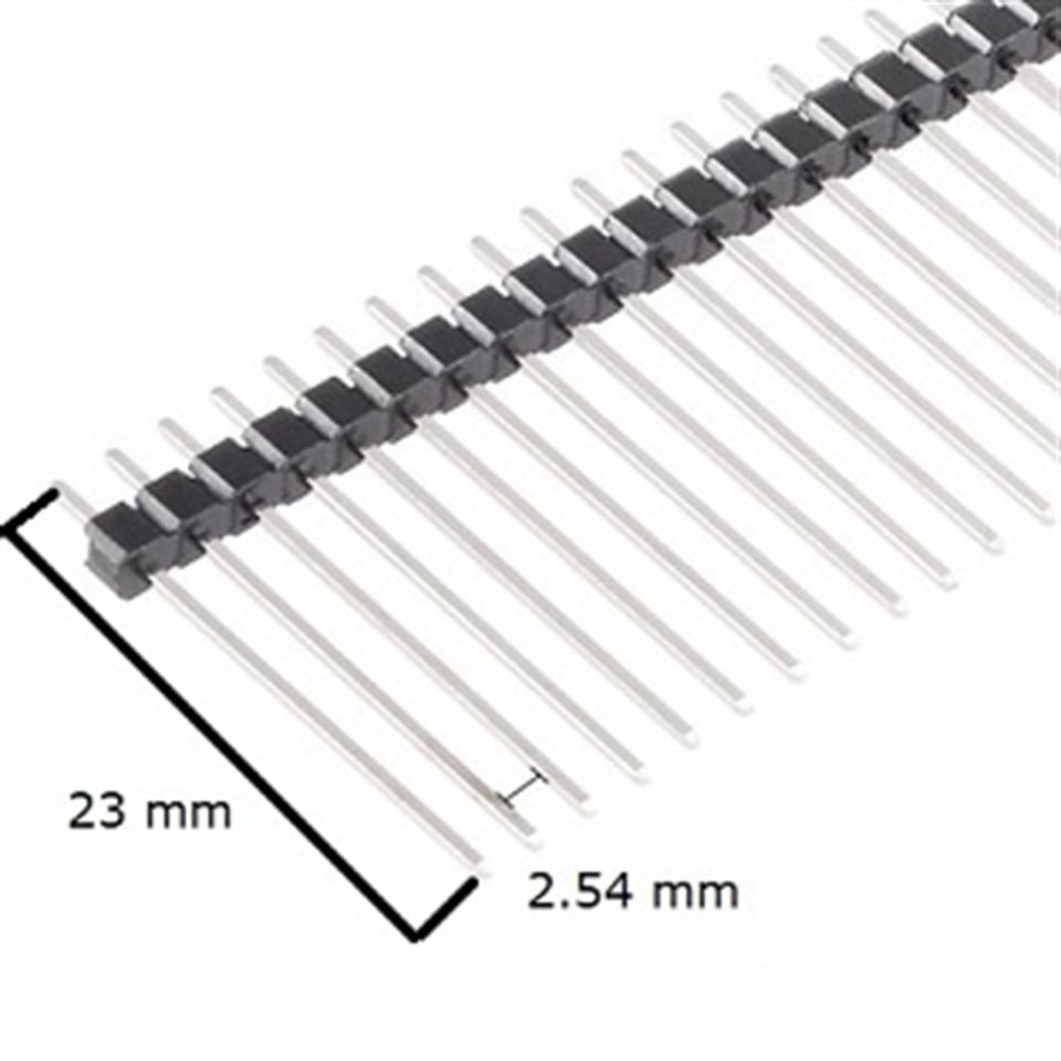 1x40 23mm 180' Erkek Pin Header ( 10 Adet )