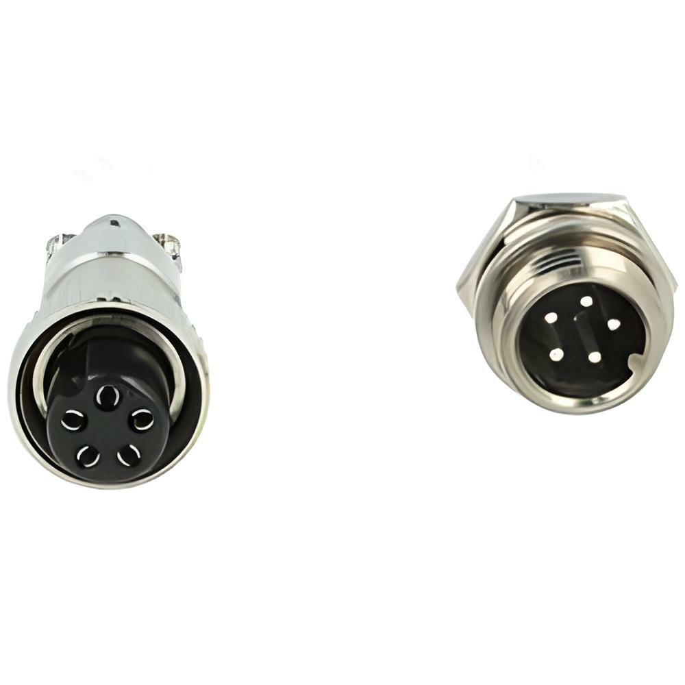 5 li Mini Mic Dişi Konnektör - (Gx-12) ( 5 Adet )