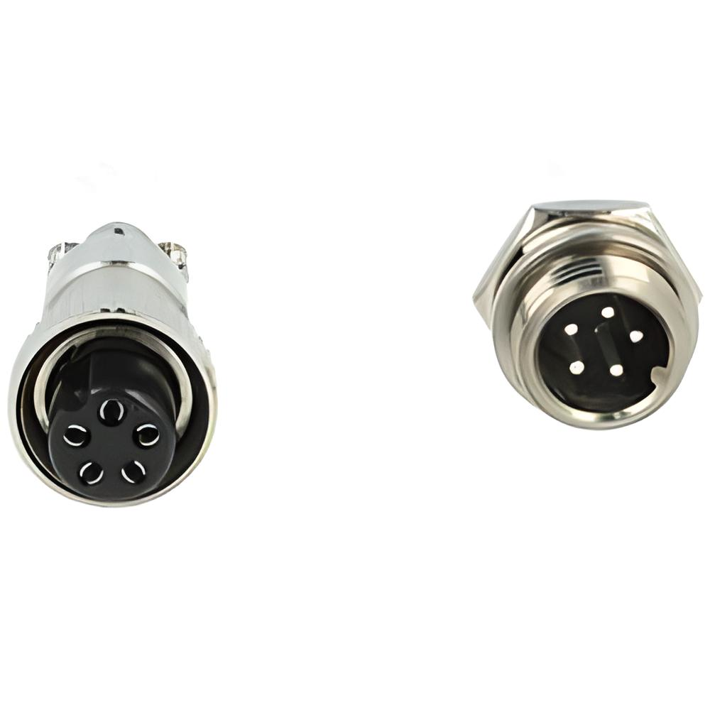 5 li Mini Mic Erkek Konnektör - (Gx-12) ( 5 Adet )