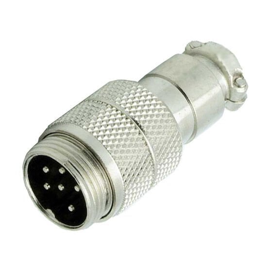 6 lı Mini Mic Kablo Erkek Konnektör - (Gx-12) ( 5 Adet )