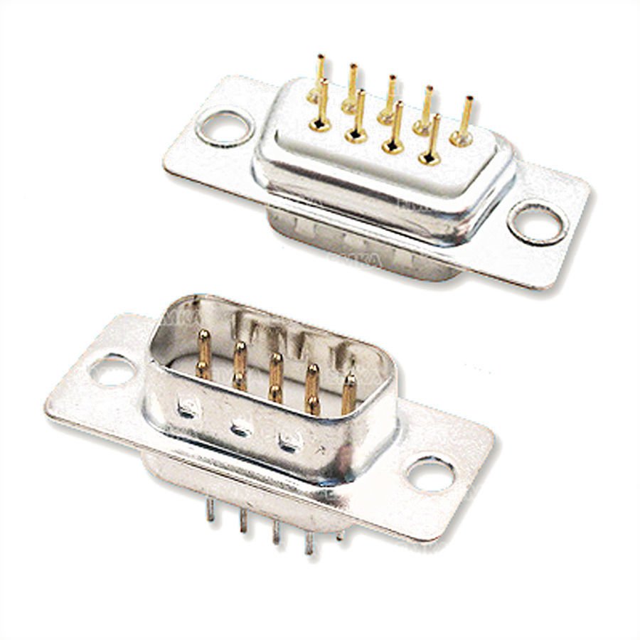 9 Pin İğne Ayak Erkek D-Sub Konnektör ( 10 Adet )