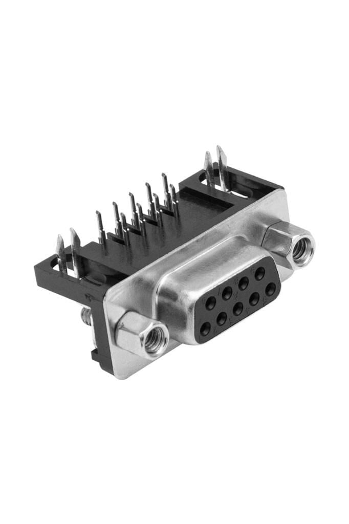 9 Pin 90' PCB Tip Dişi D-Sub Konnektör ( 10 Adet )
