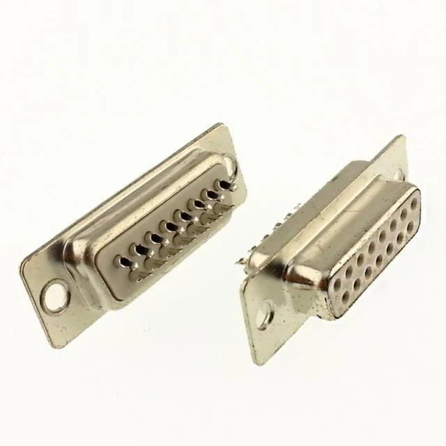 15 Pin Lehim Tip Dişi D-Sub Konnektör ( 10 Adet )