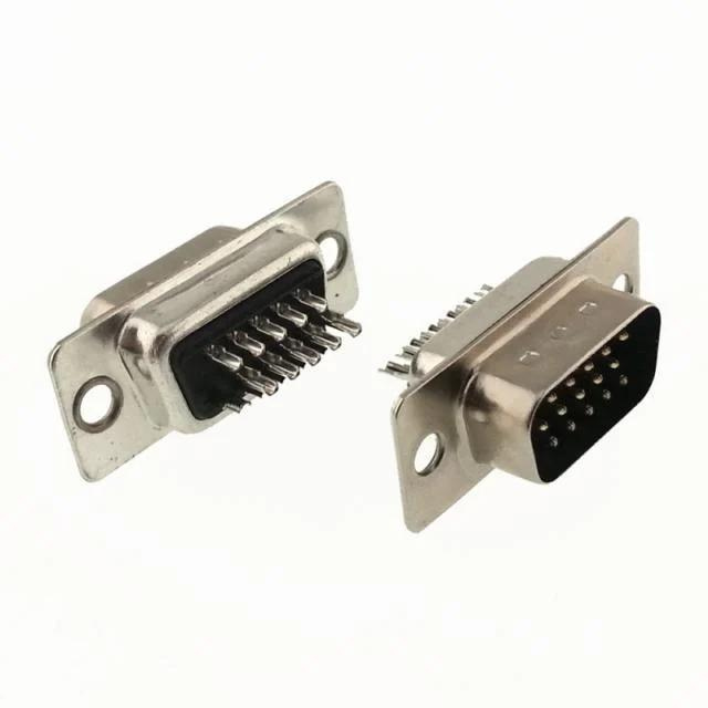 15 Pin 3 Sıra Lehim Tip Erkek D-Sub Konnektör ( 10 Adet )