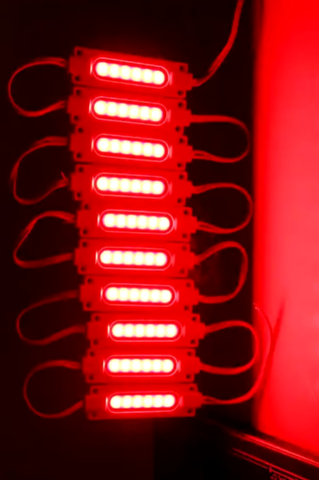 12 Volt 2 Watt Cob Led Modül Kırmızı (10 Adet)