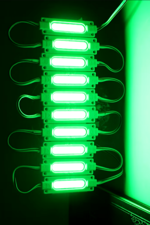12 Volt 2 Watt Cob Led Modül Yeşil (10 Adet)