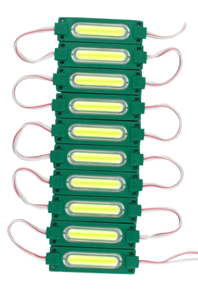 12 Volt 2 Watt Cob Led Modül Yeşil (10 Adet)