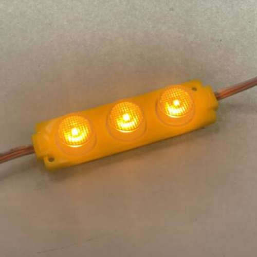 3 Mercekli 3030 Reklamcı Modül Sarı 12 Volt 3 Watt (10 Adet)