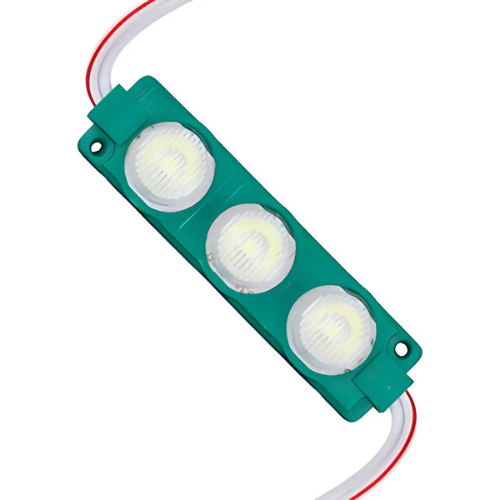 3 Mercekli 3030 Reklamcı Modül Yeşil 12 Volt 3 Watt (10 Adet)