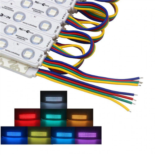 3’Lü RGB Lensli Modül Led (Samsung) 12 Volt 0.72 Watt (10 Adet)