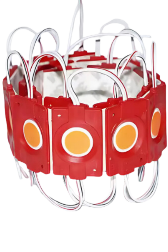 Tekli Su Geçirmez 12 Volt 2.4 Watt Modül Led Kırmızı (10 Adet)