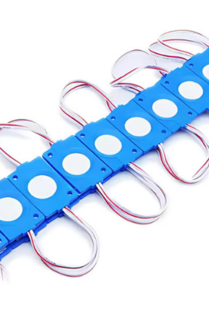 Tekli Su Geçirmez 12 Volt 2.4 Watt Modül Led Mavi (10 Adet)