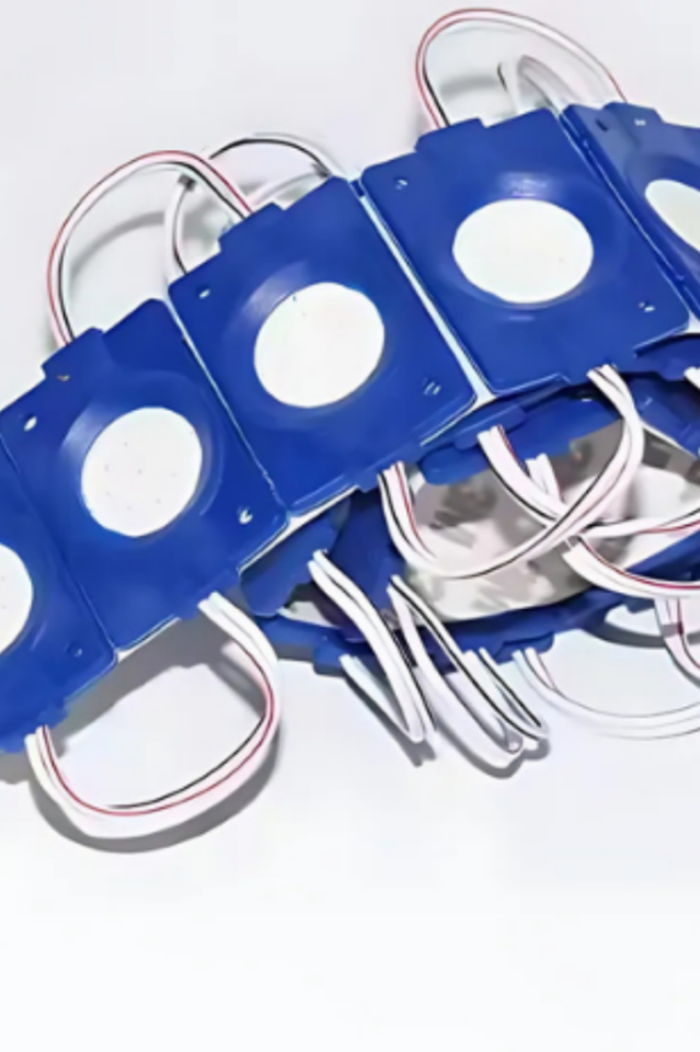 Tekli Su Geçirmez 12 Volt 2.4 Watt Modül Led Mavi (10 Adet)