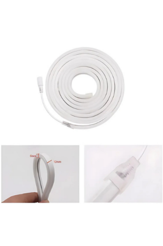 Neon Led Gün Işığı 12 Volt 6x12mm (5 Metre)