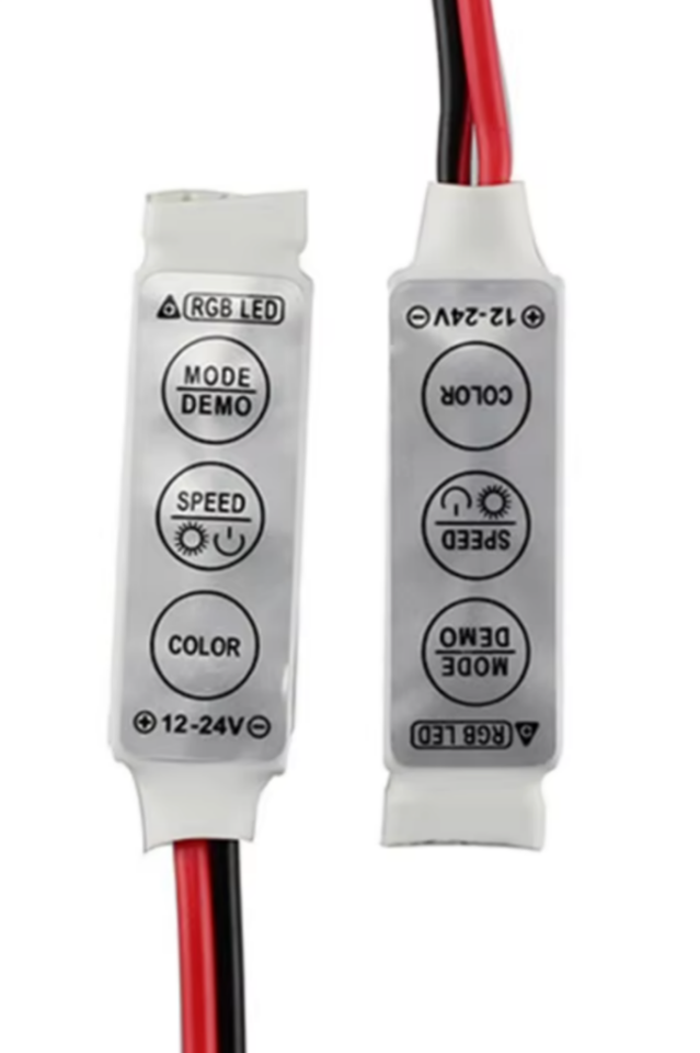 5-24V RGB Led Kontrol 3 Tuşlu Manuel Mini Dimmer