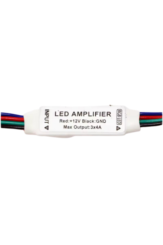 5-24V Mini RGB Led Ara Kontrol Cihazı Güç Yükseltici Amplifier