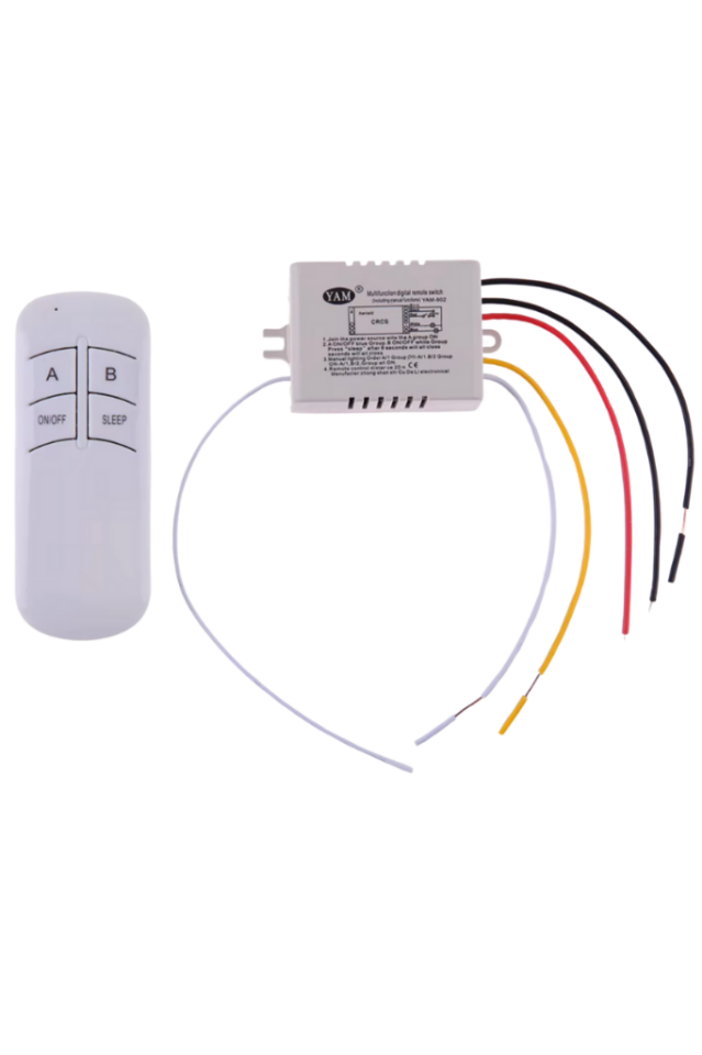 Uzaktan Kumandalı Kontrol Sistemi 3'lü ( 3 Kanallı Avize Kumandası )