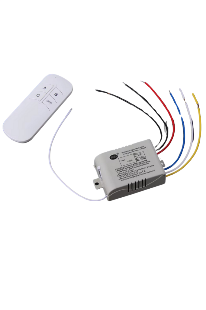 Uzaktan Kumandalı Kontrol Sistemi 4'lü ( 4 Kanallı Avize Kumandası )