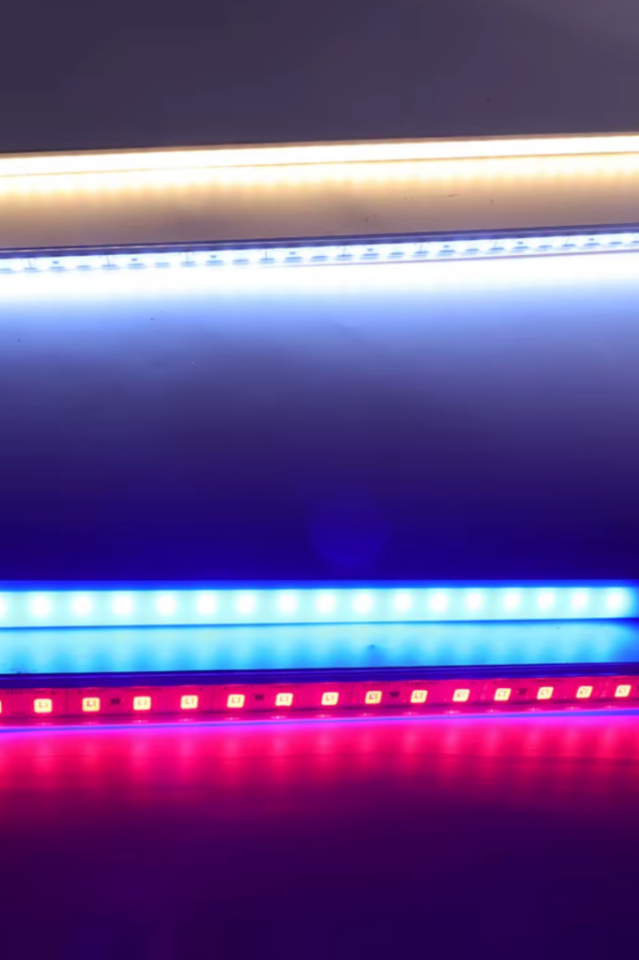 Alüminyum Kasalı Çubuk Bar Led 12V 72 Ledli 5730 Şeffaf Cam KIRMIZI Led