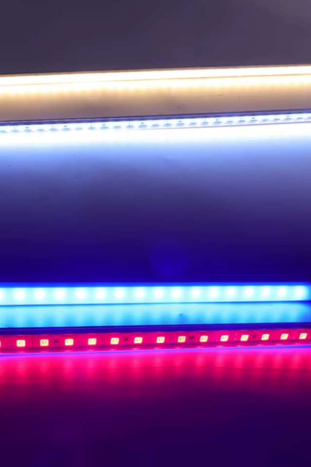 Alüminyum Kasalı Çubuk Bar Led 12V 72 Ledli 5730 Opak Cam KIRMIZI Led