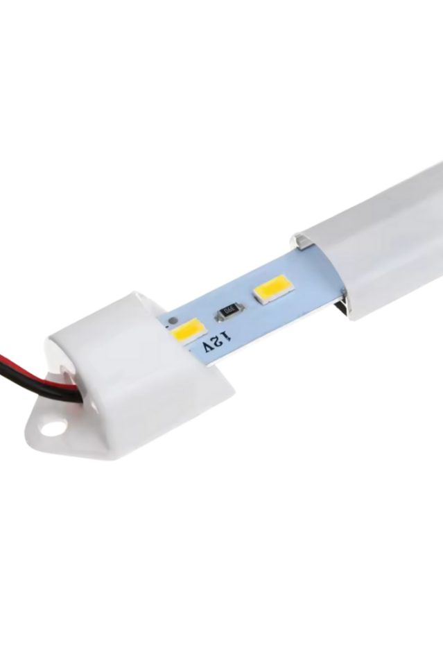 Alüminyum Kasalı Çubuk Bar Led 12V 72 Ledli 5730 Opak Cam YEŞİL Led