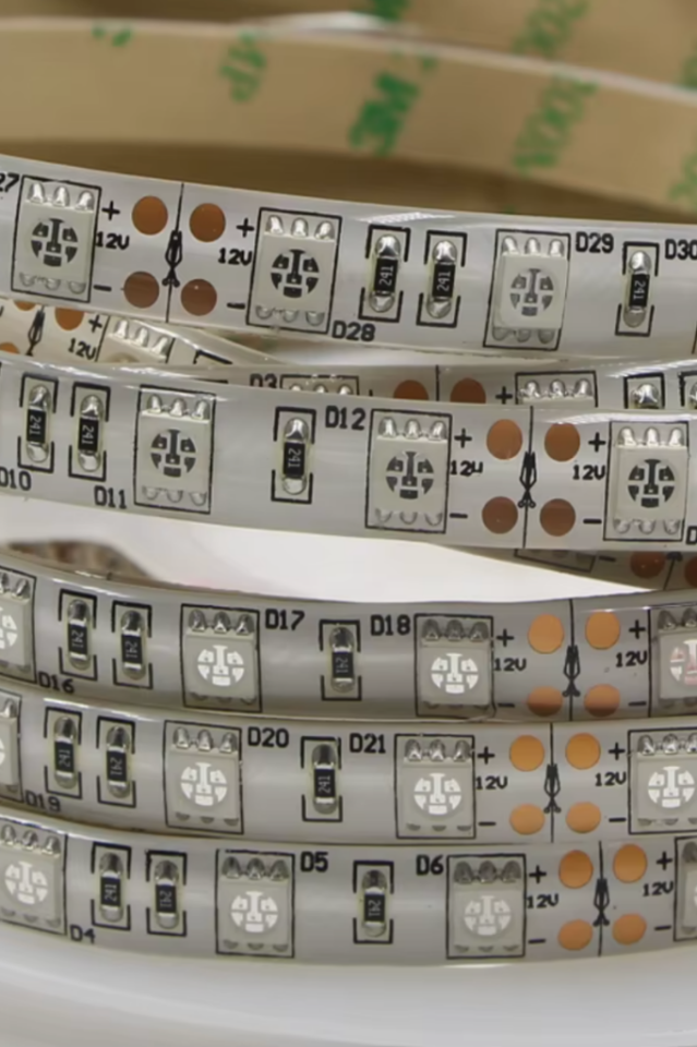 Ultraviyole 2835 Şerit Led 12V Uv Şerit Led Black Light 120 Ledli ( 5 Metre )