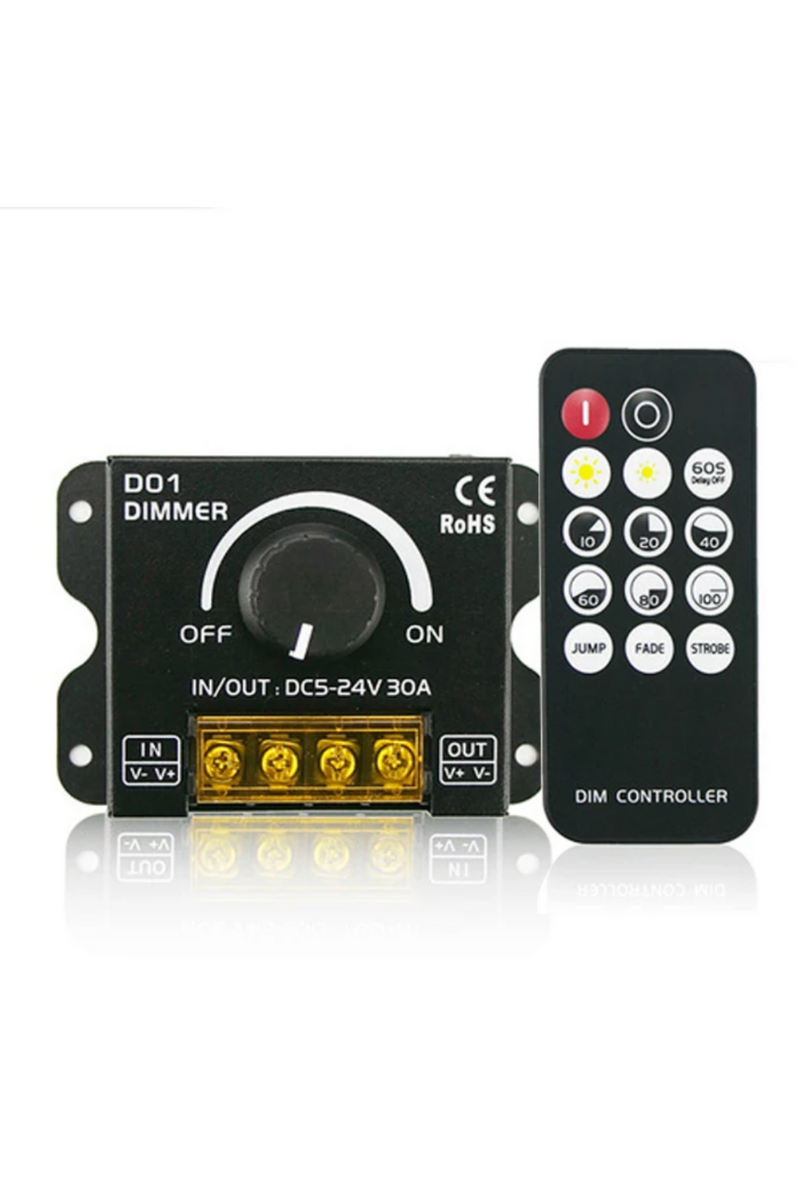 5-24v Manuel Led Dimmer 30 Amper RF Kumandalı 3 Renk CCT