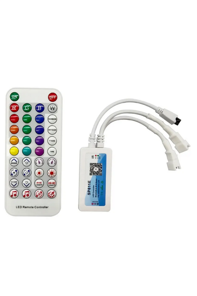 SP611E Pixel Led Kontrol Müzik Denetleyicisi Adreslenebilir ARGB Bluetooth Kontrol WS2811-WS2812
