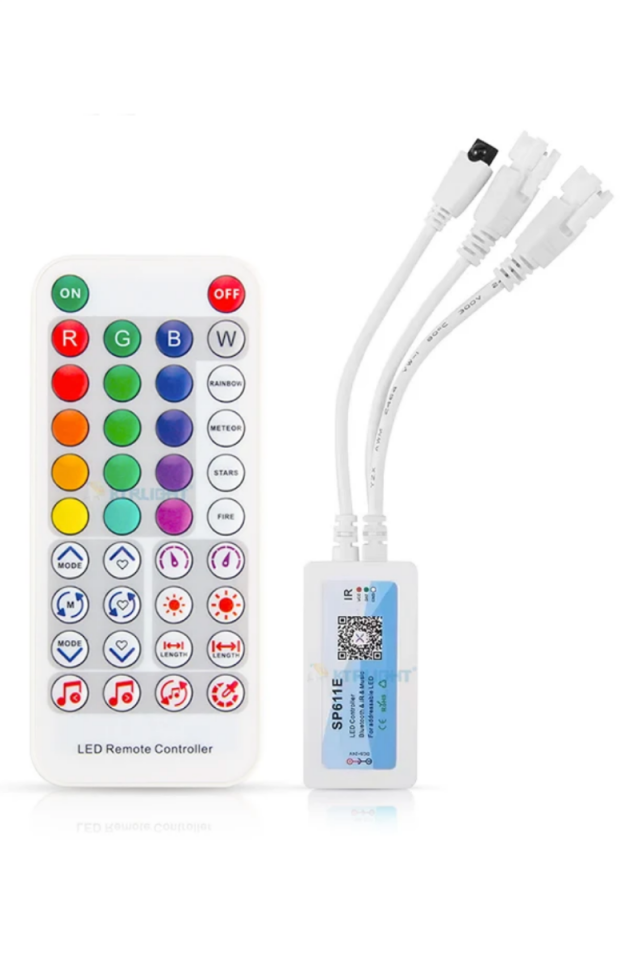 SP611E Pixel Led Kontrol Müzik Denetleyicisi Adreslenebilir ARGB Bluetooth Kontrol WS2811-WS2812