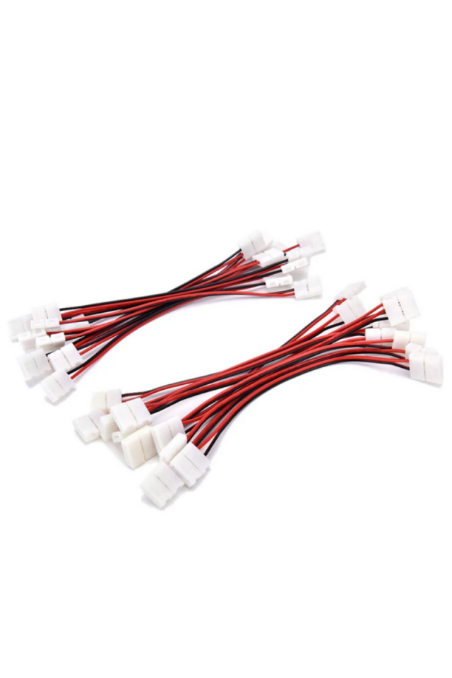 Şerit Led Birleştirme Aparatı Kablolu 2’li Çift Taraflı (5 Adet)