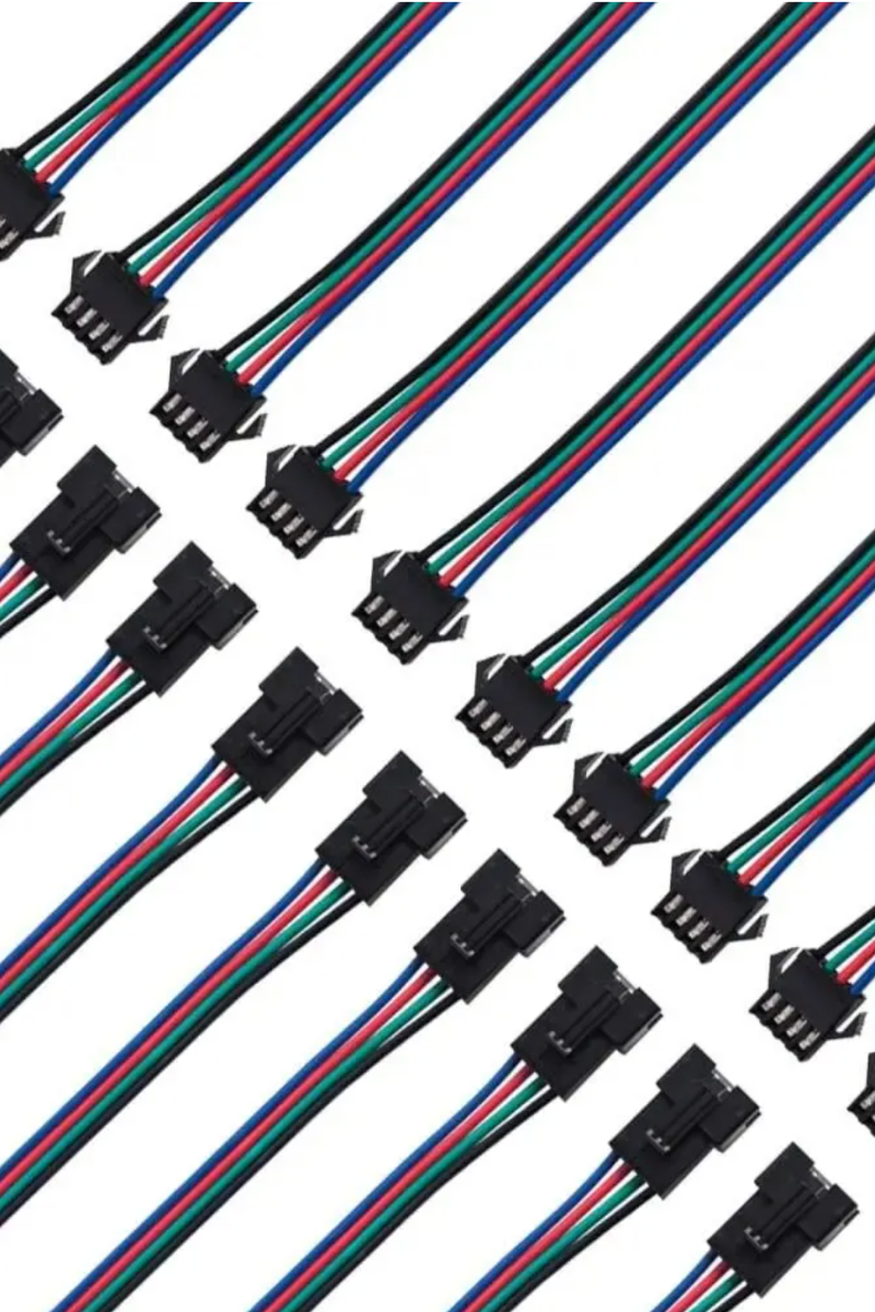 4 Lü SM Kablo Gruplama 3 Pin JST Kablo Takım Dişi-Erkek (5 Adet)