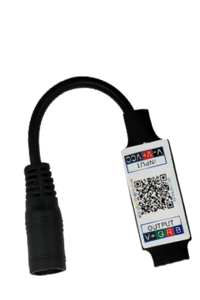 Bluetooth 6 Amper RGB Led Kontrol Cep Telefonundan Siyah