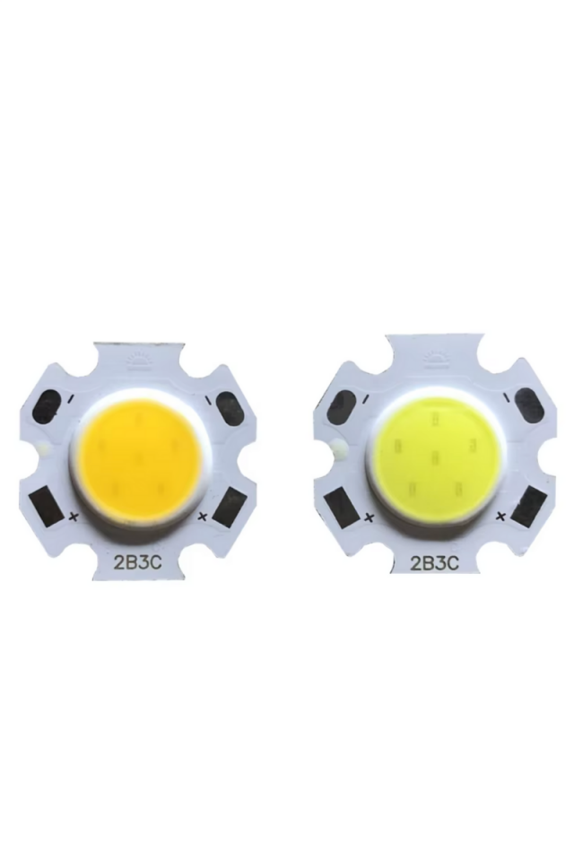 12V 5W Beyaz Cob Led (3 Adet)