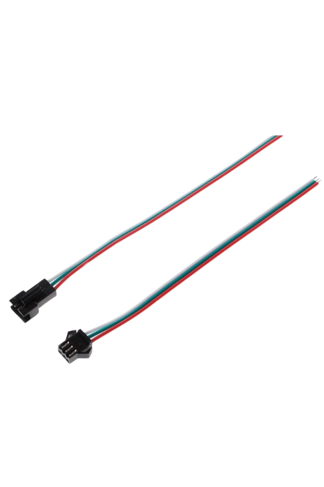 3 Lü SM Kablo Gruplama 3 Pin JST Kablo Takım Dişi-Erkek (5 Adet)
