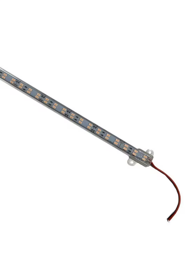 12V Çift Sıra Su Geçirmez Çubuk Led Kırmızı (1 Metre)