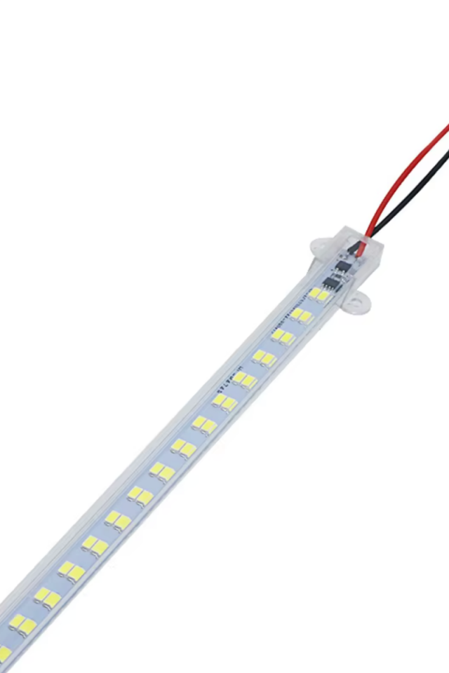 12V Çift Sıra Su Geçirmez Çubuk Led Yeşil (1 Metre)