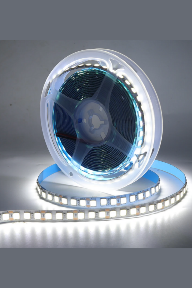 12 Volt İç Mekan Şerit Led 3 Çipli Beyaz Metrede 60 Led IP20 (5 Metre)