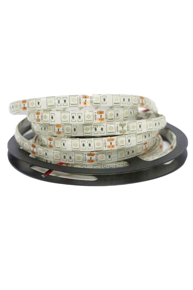 12 Volt 5050 Dış Mekan Şerit Led 3 Çipli Beyaz Metrede 60 Led IP65 (5 Metre)