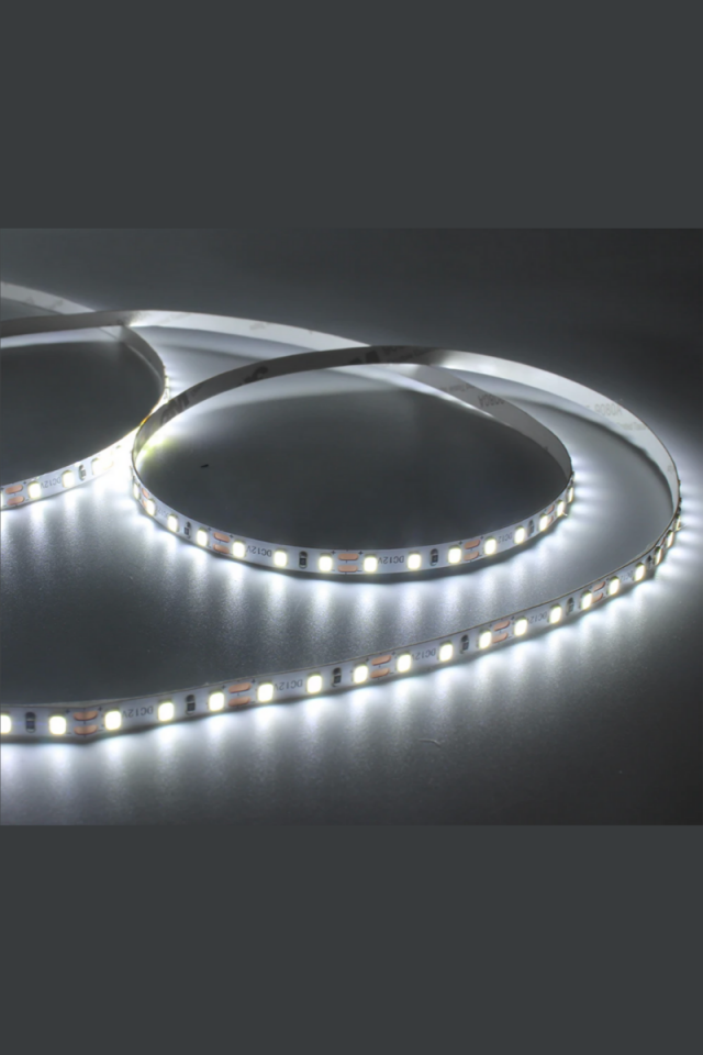 12 Volt 2835 Şerit Led 5 MM Beyaz Metrede 120 Led (5 Metre)