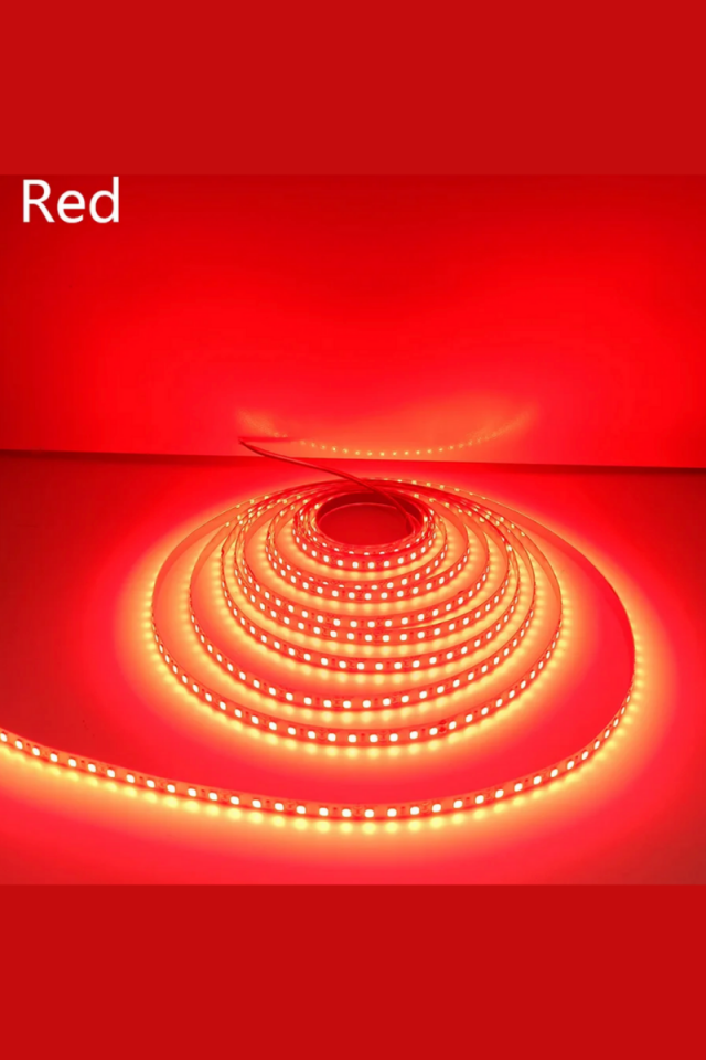 5 Volt 2835 Şerit Led 8 MM Kırmızı 60 Ledli IP20 (5 Metre)