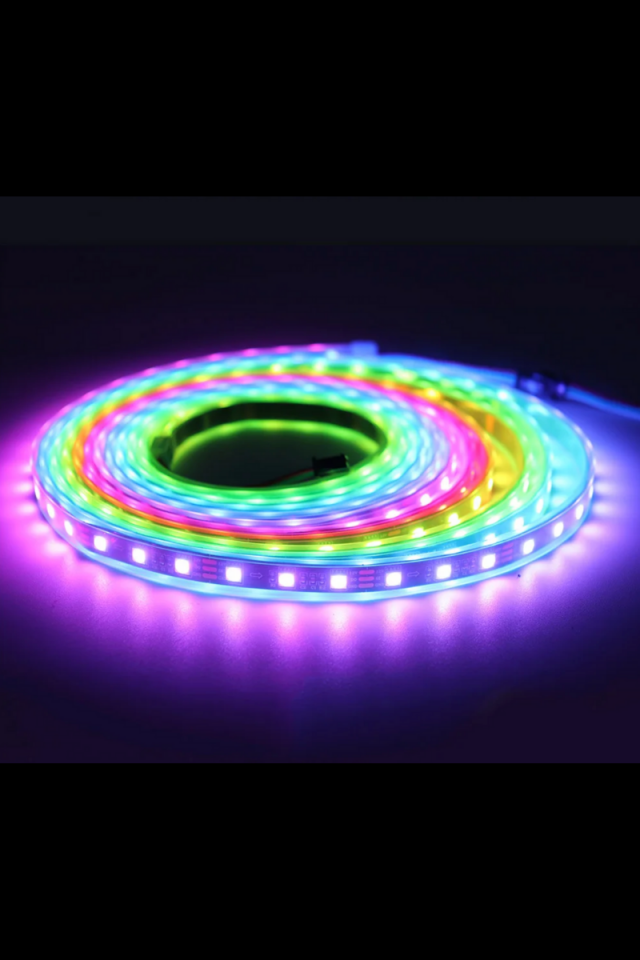 12 Volt Adreslenebilir ARGB Pixel Şerit Led WS2811 Metrede 60 Led IP20 İç Mekan (5 M)