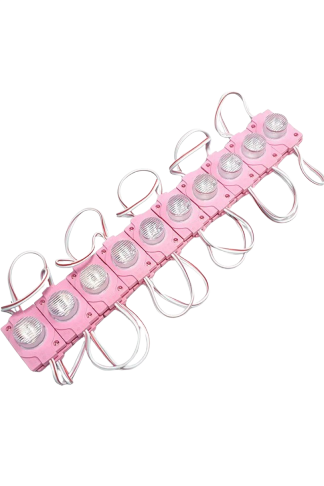 Tek Lensli Modül Led Pembe 1.5w (10 Adet)