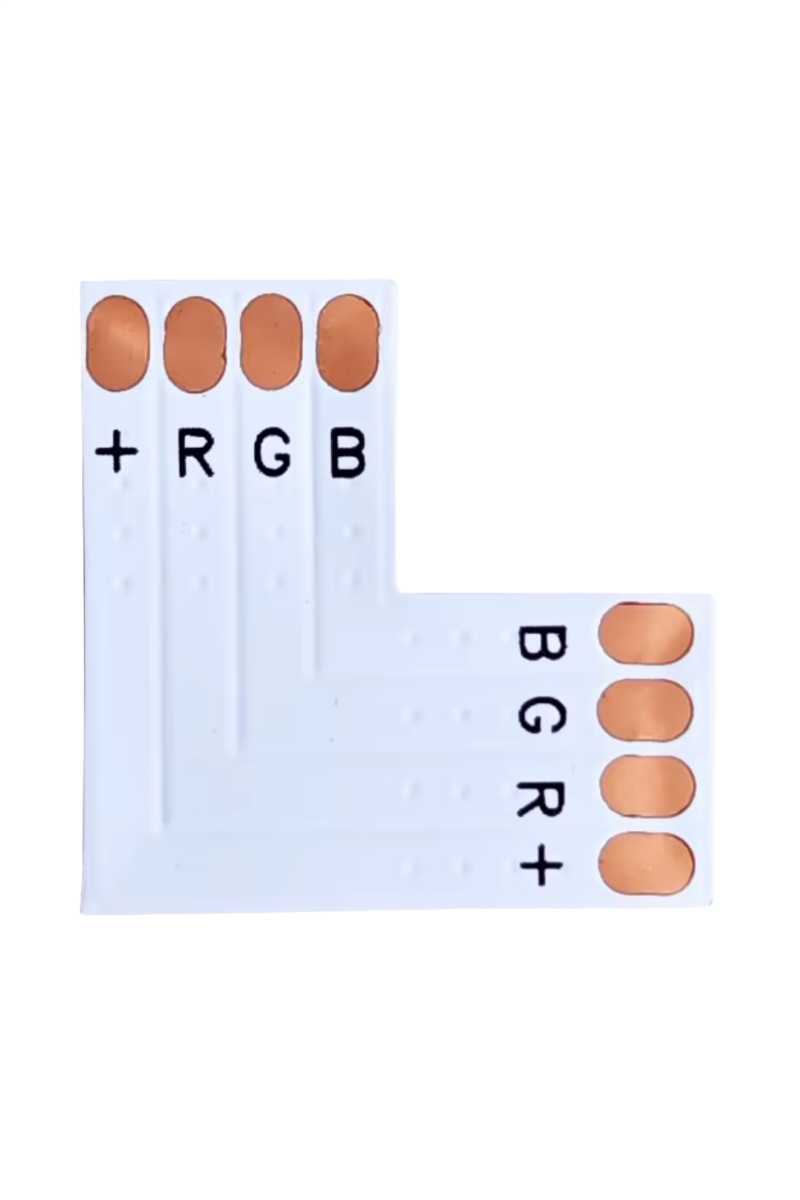 RGB Şerit Led Birleştirme Aparatı L Tipi Birleştirme Konnektörü (5 Adet)