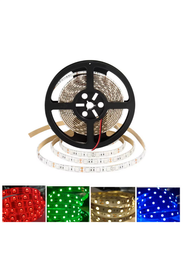 24 Volt 5050 Şerit Led Gün Işığı IP65 (5 Metre)