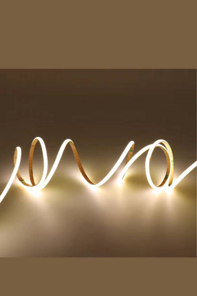 12V Cob Şerit Led 3MM 400 Ledli İnce Esnek Natural Beyaz Cob Led IP20 (5 Metre)