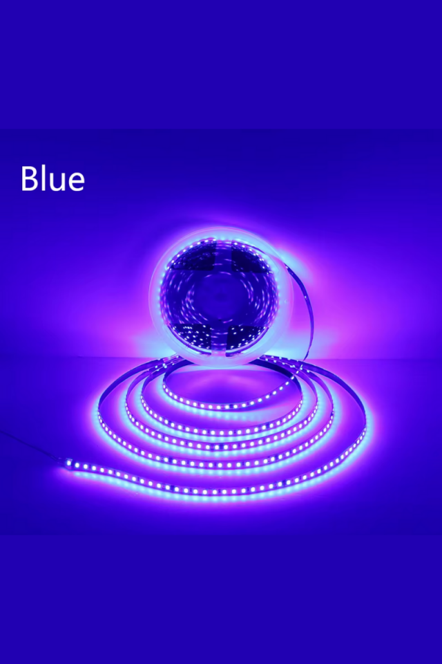 220 Volt Şerit Led Dim Edilebilir 10 Cm De Bir Kesilebilir Mavi IP65 Şerit Led (5 Metre)